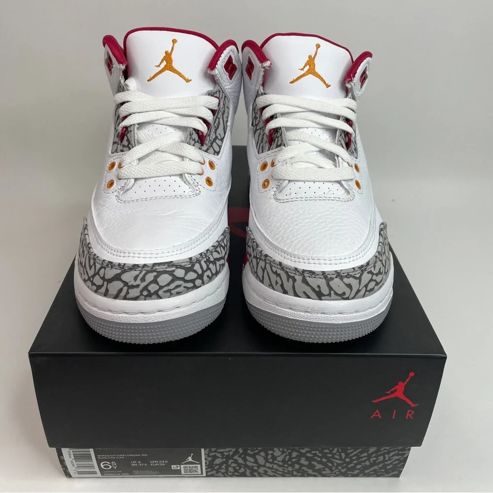 Nike Air Jordan 3 Retro GS “Cardinal” 2023 - Picture 2 of 4